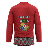 Tonga Heart Tribal Personalised Hockey Jersey Polynesian Patterns