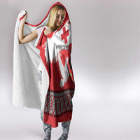 Tonga Heart Tribal Personalised Hooded Blanket Polynesian Patterns