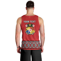 Tonga Heart Tribal Personalised Men Tank Top Polynesian Patterns