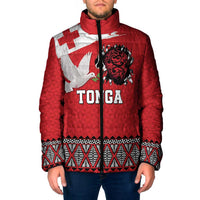 Tonga Heart Tribal Personalised Padded Jacket Polynesian Patterns