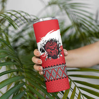 Tonga Heart Tribal Personalised Skinny Tumbler Polynesian Patterns