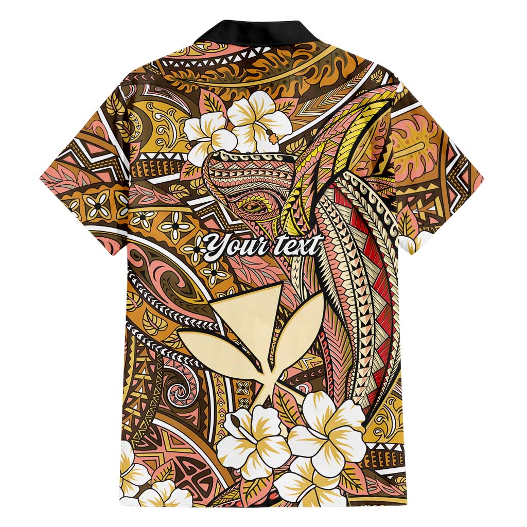 Personalised Hawaii Tribal Humpback Whale Family Matching Long Sleeve Bodycon Dress and Hawaiian Shirt Melemele Hibiscus Seamless Pattern LT9 - Polynesian Pride