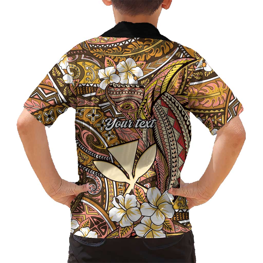 Personalised Hawaii Tribal Humpback Whale Family Matching Off Shoulder Maxi Dress and Hawaiian Shirt Melemele Hibiscus Seamless Pattern LT9 - Polynesian Pride