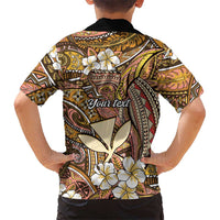 Personalised Hawaii Tribal Humpback Whale Family Matching Puletasi and Hawaiian Shirt Melemele Hibiscus Seamless Pattern LT9 - Polynesian Pride