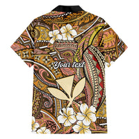 Personalised Hawaii Tribal Humpback Whale Family Matching Summer Maxi Dress and Hawaiian Shirt Melemele Hibiscus Seamless Pattern LT9 - Polynesian Pride