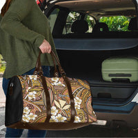 Personalised Hawaii Tribal Humpback Whale Travel Bag Melemele Hibiscus Seamless Pattern