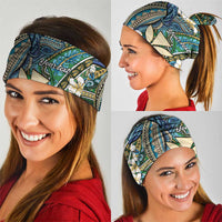 Personalised Hawaii Tribal Humpback Whale Neck Gaiter Omaomao Hibiscus Seamless Pattern