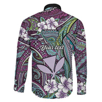 Personalised Hawaii Tribal Humpback Whale Family Matching Puletasi and Hawaiian Shirt Poni Hibiscus Seamless Pattern LT9 - Polynesian Pride