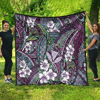 Personalised Hawaii Tribal Humpback Whale Quilt Poni Hibiscus Seamless Pattern
