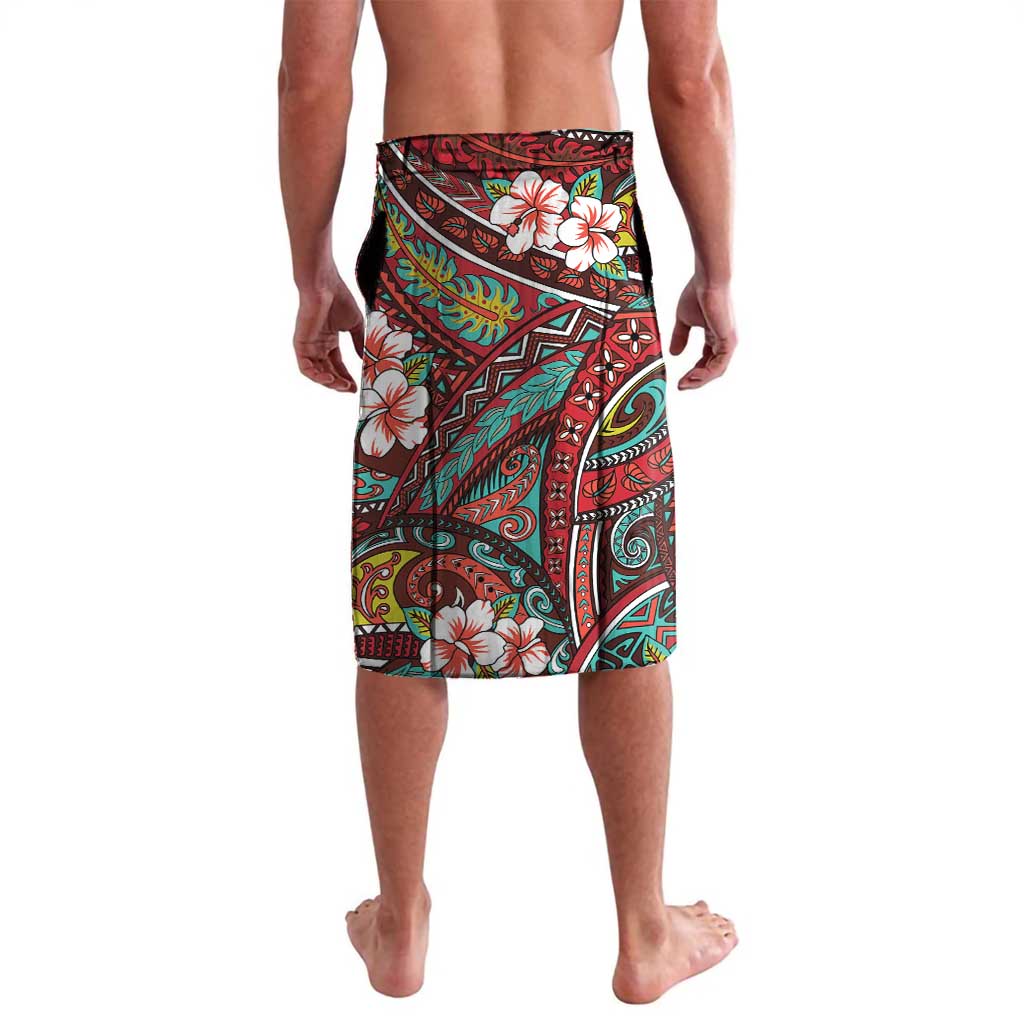 Personalised Hawaii Tribal Humpback Whale Lavalava Ulaula Hibiscus Seamless Pattern