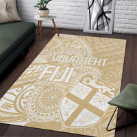 Custom Indo Fijians Area Rug Fiji ke Hindustani Polyneisan Paisley Beige Style LT9 Beige - Polynesian Pride