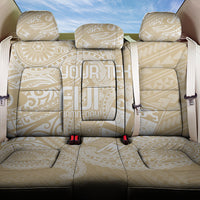 Custom Indo Fijians Back Car Seat Cover Fiji ke Hindustani Polyneisan Paisley Beige Style LT9 One Size Beige - Polynesian Pride