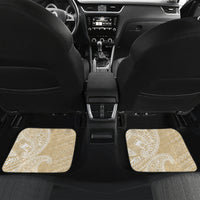 Custom Indo Fijians Car Mats Fiji ke Hindustani Polyneisan Paisley Beige Style LT9 Set 2pcs - Back Beige - Polynesian Pride