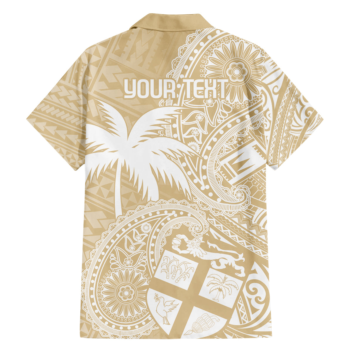 Custom Indo Fijians Family Matching Summer Maxi Dress and Hawaiian Shirt Fiji ke Hindustani Polyneisan Paisley Beige Style LT9 - Polynesian Pride