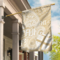 Custom Indo Fijians Garden Flag Fiji ke Hindustani Polyneisan Paisley Beige Style LT9 House Flag Beige - Polynesian Pride