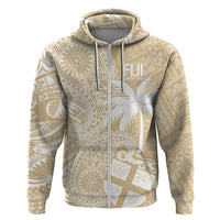 Custom Indo Fijians Hoodie Fiji ke Hindustani Polyneisan Paisley Beige Style LT9 Zip Hoodie Beige - Polynesian Pride