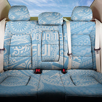 Custom Indo Fijians Back Car Seat Cover Fiji ke Hindustani Polyneisan Paisley Blue Style LT9 One Size Blue - Polynesian Pride
