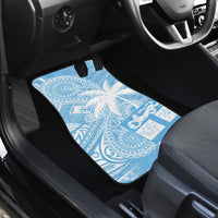 Custom Indo Fijians Car Mats Fiji ke Hindustani Polyneisan Paisley Blue Style