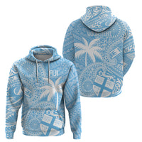 Custom Indo Fijians Hoodie Fiji ke Hindustani Polyneisan Paisley Blue Style LT9 - Polynesian Pride