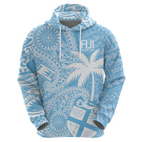 Custom Indo Fijians Hoodie Fiji ke Hindustani Polyneisan Paisley Blue Style LT9 - Polynesian Pride