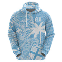 Custom Indo Fijians Hoodie Fiji ke Hindustani Polyneisan Paisley Blue Style LT9 - Polynesian Pride