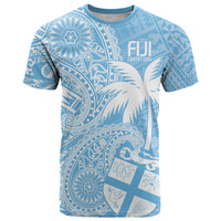 Custom Indo Fijians T Shirt Fiji ke Hindustani Polyneisan Paisley Blue Style LT9 Blue - Polynesian Pride