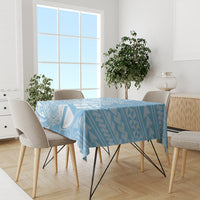 Custom Indo Fijians Tablecloth Fiji ke Hindustani Polyneisan Paisley Blue Style