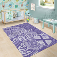 Custom Indo Fijians Area Rug Fiji ke Hindustani Polyneisan Paisley Purple Style LT9 - Polynesian Pride