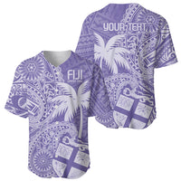 Custom Indo Fijians Baseball Jersey Fiji ke Hindustani Polyneisan Paisley Purple Style LT9 - Polynesian Pride