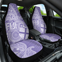 Custom Indo Fijians Car Seat Cover Fiji ke Hindustani Polyneisan Paisley Purple Style LT9 One Size Purple - Polynesian Pride