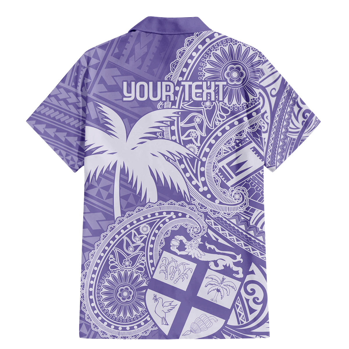 Custom Indo Fijians Family Matching Mermaid Dress and Hawaiian Shirt Fiji ke Hindustani Polyneisan Paisley Purple Style LT9 - Polynesian Pride