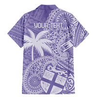 Custom Indo Fijians Family Matching Mermaid Dress and Hawaiian Shirt Fiji ke Hindustani Polyneisan Paisley Purple Style LT9 - Polynesian Pride