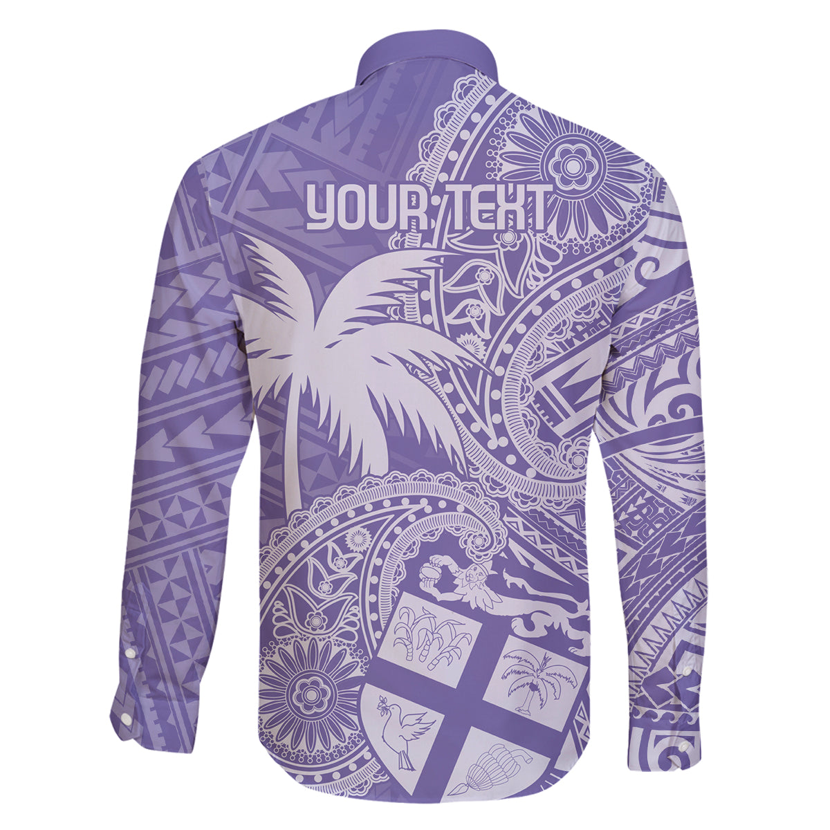 Custom Indo Fijians Family Matching Tank Maxi Dress and Hawaiian Shirt Fiji ke Hindustani Polyneisan Paisley Purple Style LT9 - Polynesian Pride