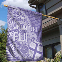 Custom Indo Fijians Garden Flag Fiji ke Hindustani Polyneisan Paisley Purple Style LT9 - Polynesian Pride