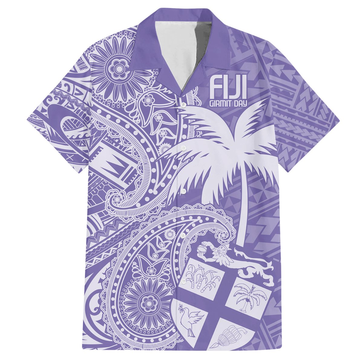 Custom Indo Fijians Hawaiian Shirt Fiji ke Hindustani Polyneisan Paisley Purple Style LT9 Purple - Polynesian Pride
