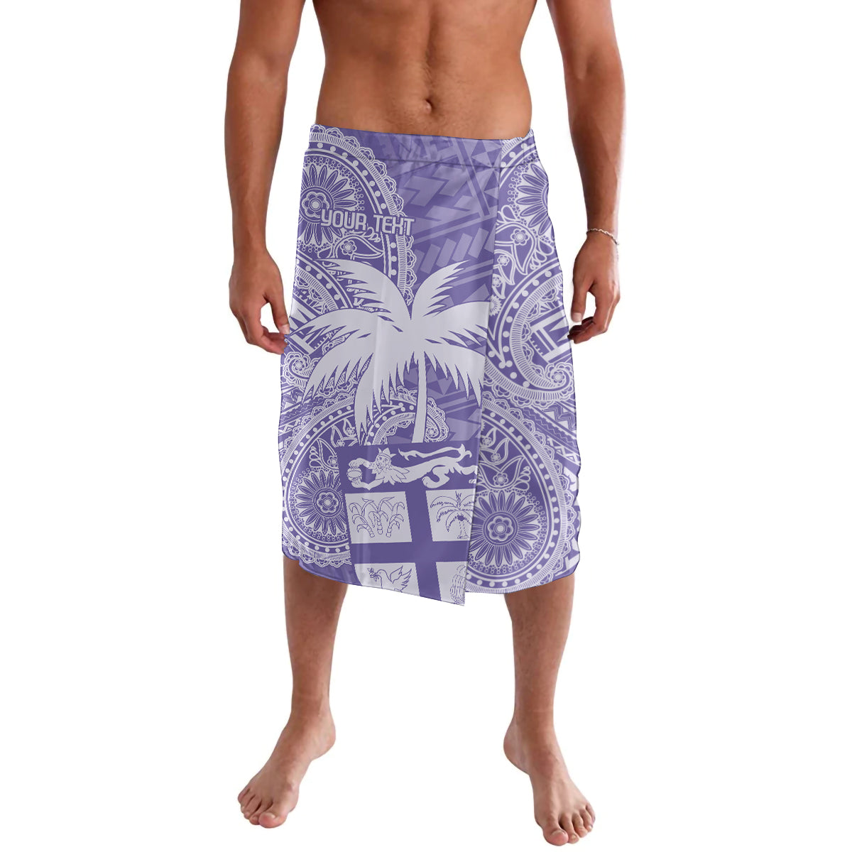 Custom Indo Fijians Lavalava Fiji ke Hindustani Polyneisan Paisley Purple Style LT9 Purple - Polynesian Pride