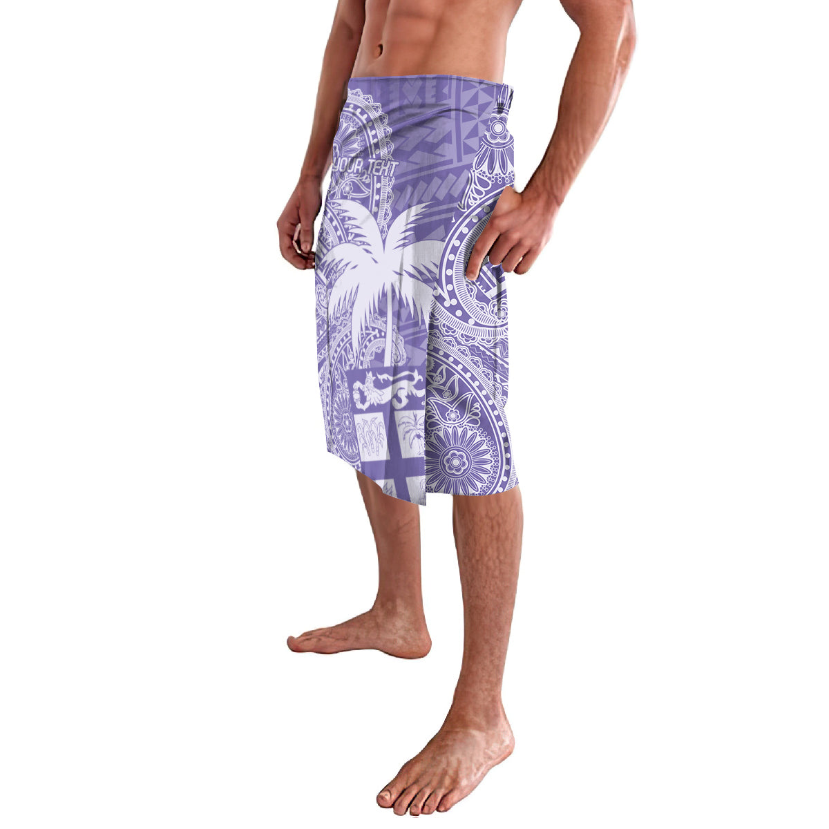 Custom Indo Fijians Lavalava Fiji ke Hindustani Polyneisan Paisley Purple Style LT9 - Polynesian Pride