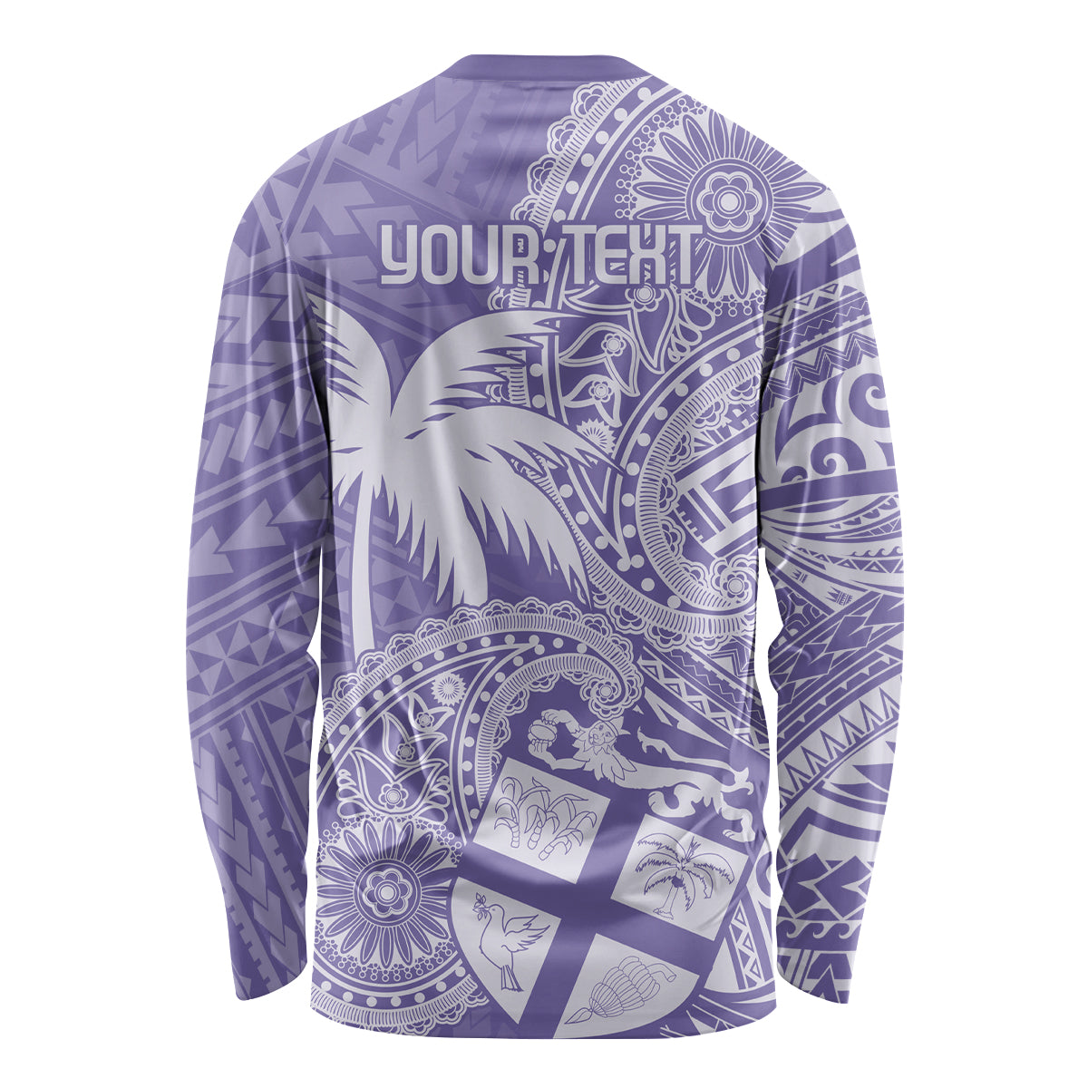 Custom Indo Fijians Long Sleeve Shirt Fiji ke Hindustani Polyneisan Paisley Purple Style LT9 - Polynesian Pride