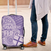Custom Indo Fijians Luggage Cover Fiji ke Hindustani Polyneisan Paisley Purple Style LT9 Purple - Polynesian Pride
