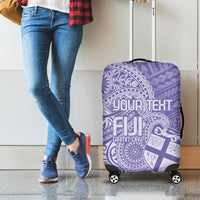 Custom Indo Fijians Luggage Cover Fiji ke Hindustani Polyneisan Paisley Purple Style LT9 - Polynesian Pride