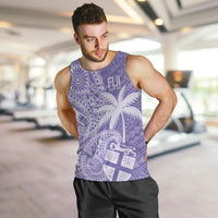 Custom Indo Fijians Men Tank Top Fiji ke Hindustani Polyneisan Paisley Purple Style LT9 Purple - Polynesian Pride
