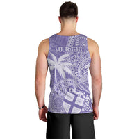 Custom Indo Fijians Men Tank Top Fiji ke Hindustani Polyneisan Paisley Purple Style LT9 - Polynesian Pride
