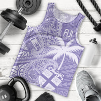 Custom Indo Fijians Men Tank Top Fiji ke Hindustani Polyneisan Paisley Purple Style LT9 - Polynesian Pride