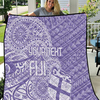 Custom Indo Fijians Quilt Fiji ke Hindustani Polyneisan Paisley Purple Style LT9 Purple - Polynesian Pride