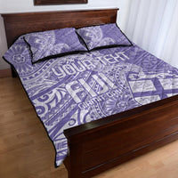 Custom Indo Fijians Quilt Bed Set Fiji ke Hindustani Polyneisan Paisley Purple Style LT9 - Polynesian Pride