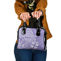 Custom Indo Fijians Shoulder Handbag Fiji ke Hindustani Polyneisan Paisley Purple Style LT9 One Size Purple - Polynesian Pride