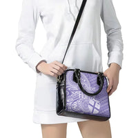 Custom Indo Fijians Shoulder Handbag Fiji ke Hindustani Polyneisan Paisley Purple Style LT9 - Polynesian Pride