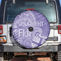 Custom Indo Fijians Spare Tire Cover Fiji ke Hindustani Polyneisan Paisley Purple Style LT9 Purple - Polynesian Pride