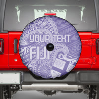 Custom Indo Fijians Spare Tire Cover Fiji ke Hindustani Polyneisan Paisley Purple Style LT9 - Polynesian Pride