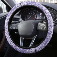Indo Fijians Steering Wheel Cover Fiji ke Hindustani Polyneisan Paisley Purple Style LT9 - Polynesian Pride